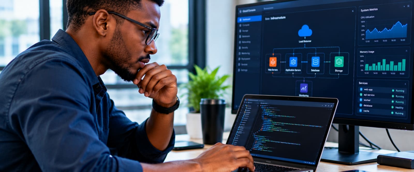 Un architecte cloud conçoit une infrastructure